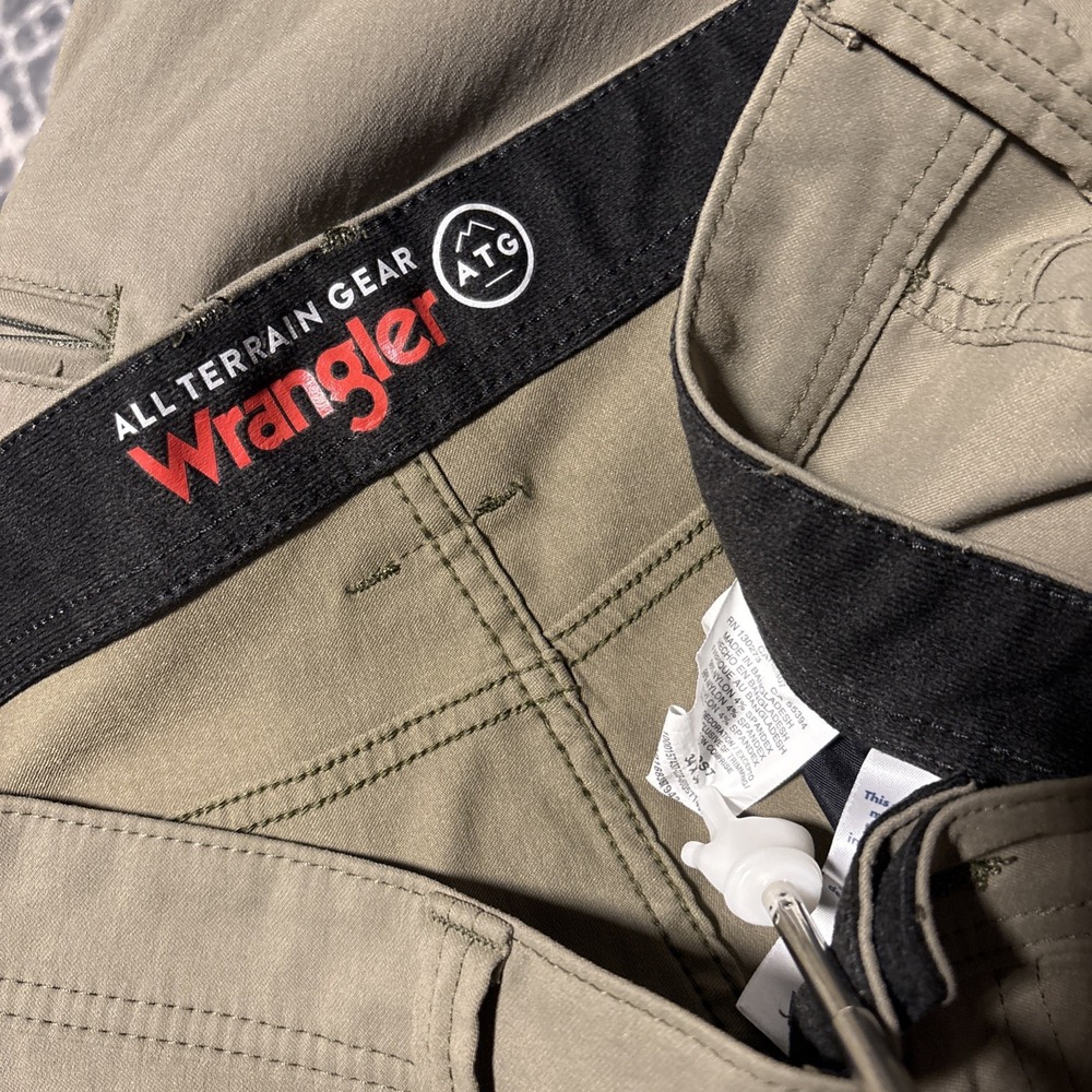Wrangler ATG All Terrain Gear Cliff Side Utility Pants Men's 34x34 Morel Olive - Picture 13 of 14